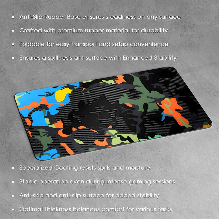 Anti-Slip Desk Mat Gaming Mouse Pad - Camouflage Burst