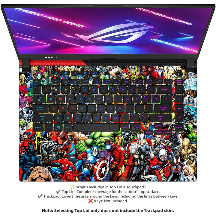 Asus Laptop Skin - Marvel Avengers Universe