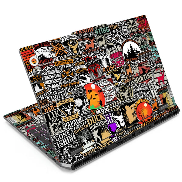 Lenovo LOQ Laptop Skin - Hunting Sticker Bomb DS2