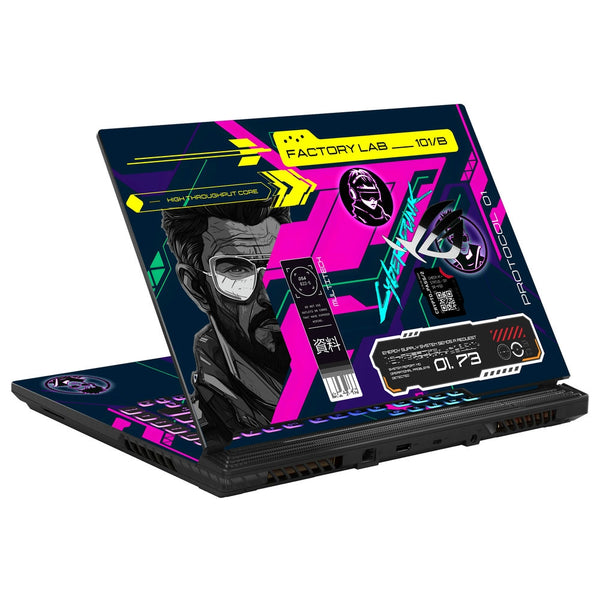 Asus Laptop Skin - Cyberpunk Neon Nexus