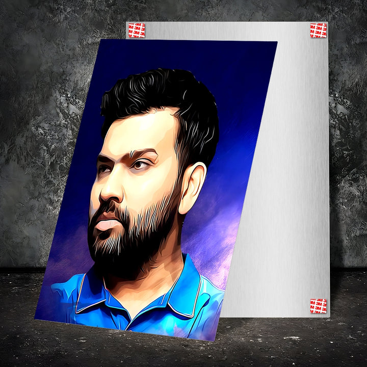 Metal Poster - Indian Cricketer Rohit Sharma RS01