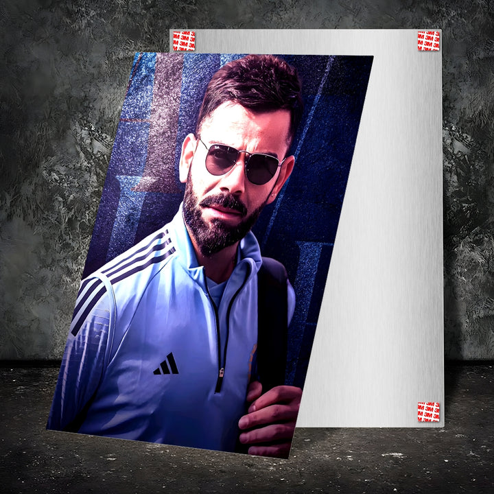 Metal Poster - Indian Cricketer Virat Kohli VK03