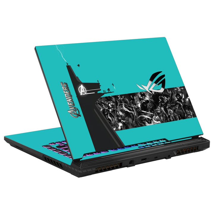 Asus Laptop Skin - Avengers Assemble Force Cyan Back