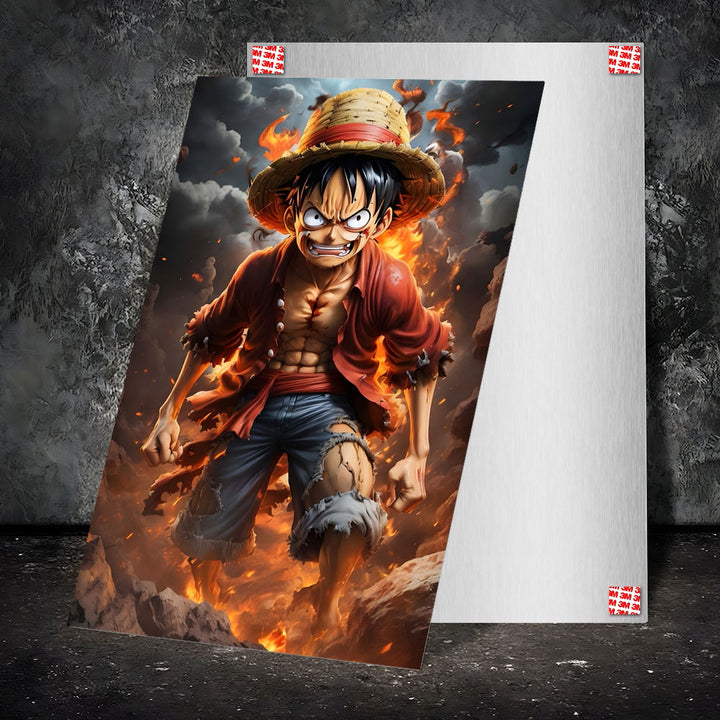 Metal Poster - One Piece Monkey D Luffy OP15