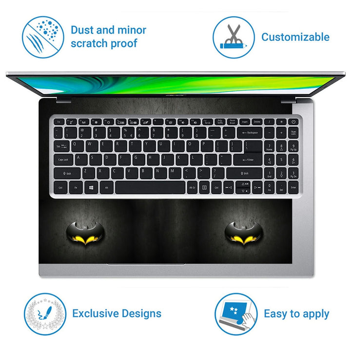 Laptop Skin - Batman Logo Yellow