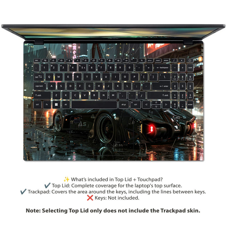 Acer Laptop Skin - Futuristic Street Racer