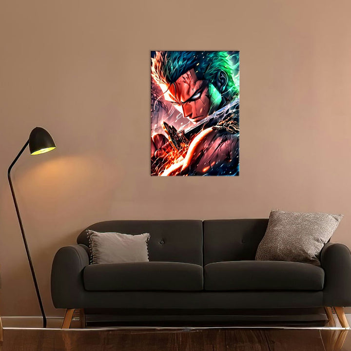 Metal Poster - One Piece Roronoa Zoro OP37