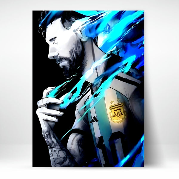 Metal Poster - Footballer Lionel Messi LM03