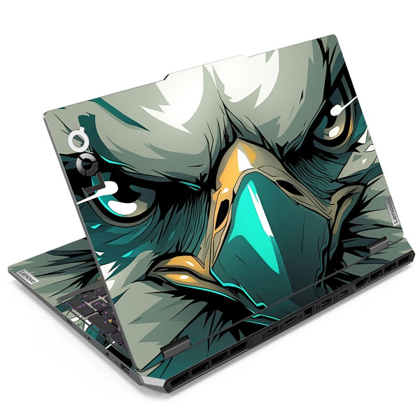 Laptop Skin - Fierce Eagle Face Art