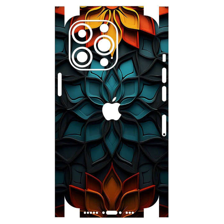 Apple iPhone Skin Wrap - Embossed Floral Highlighted