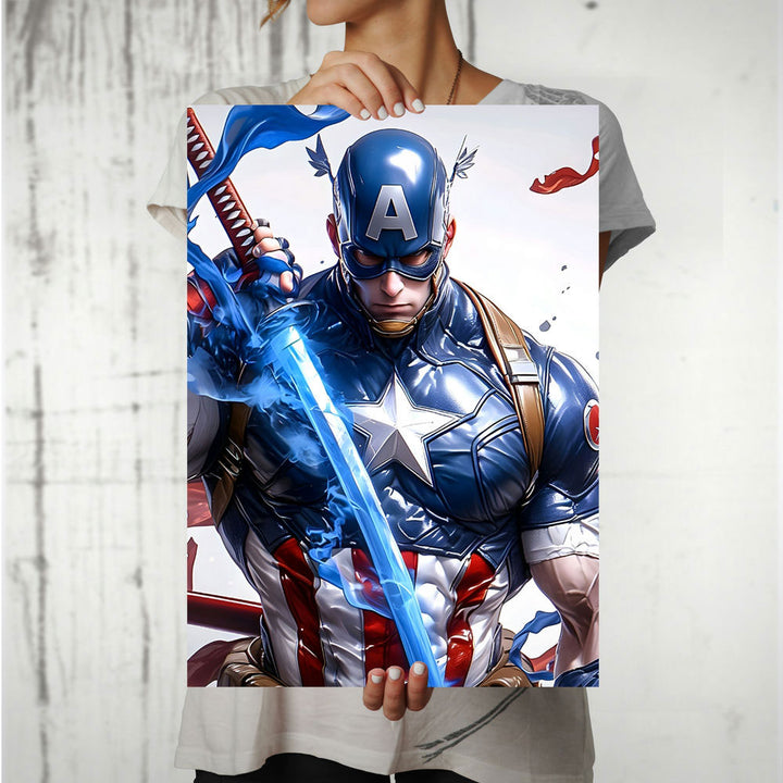 Metal Poster - Superhero Captain America CAP01