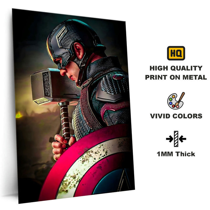 Metal Poster - Superhero Captain America CAP04