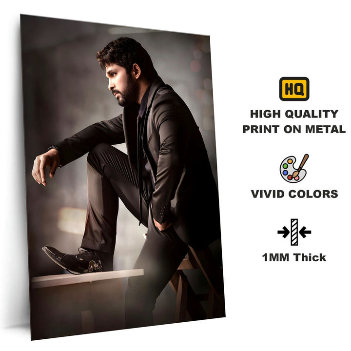 Metal Poster - Allu Arjun AA01