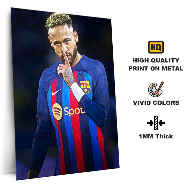 Metal Poster - Footballer Neymar Jr NJR05