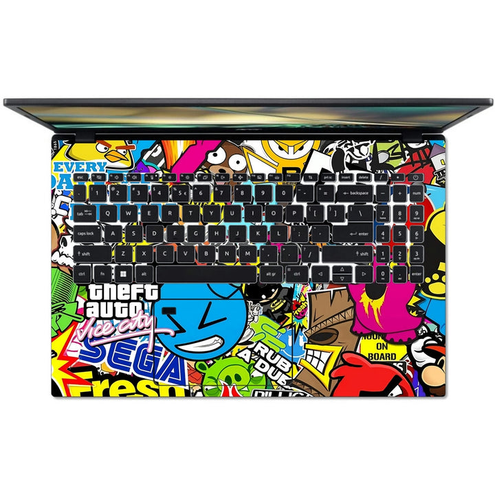 Acer Laptop Skin - DC Sticker Bomb