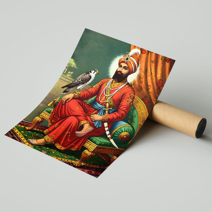 Self Adhesive Textured Vinyl Poster Guru Gobing Singh Ji