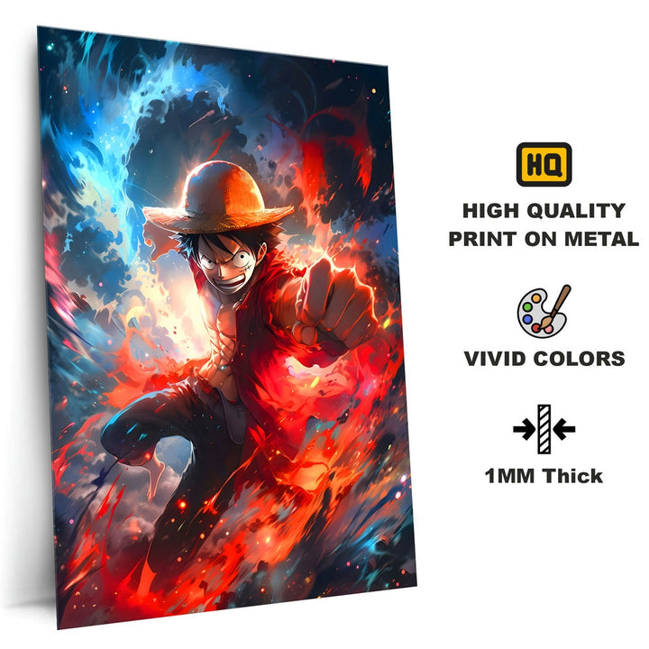 Metal Poster - Anime One Piece Luffy OP64