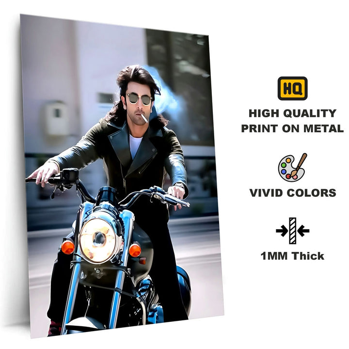 Metal Poster - Ranbir Kapoor RK01