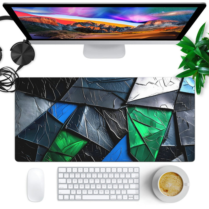 Anti-Slip Desk Mat Gaming Mouse Pad - Emerald Peaks