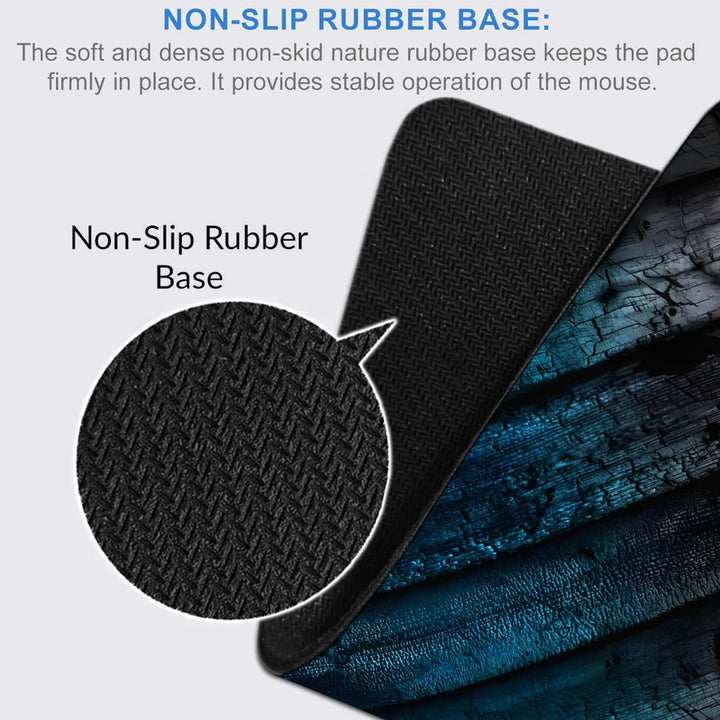 Anti-Slip Desk Mat Gaming Mouse Pad - Aqua Strata