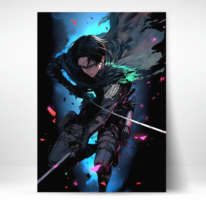 Metal Poster - Anime Dark Swordsman