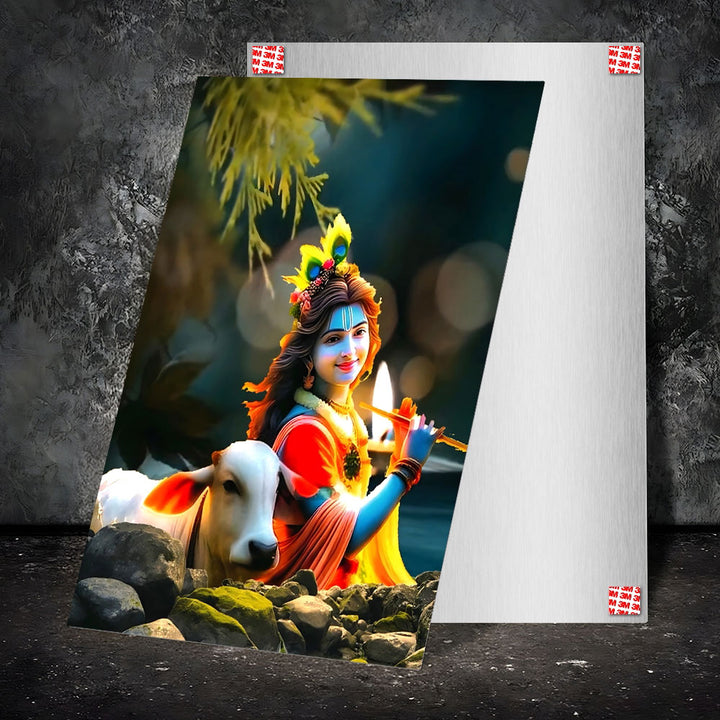 Metal Poster - Lord Krishna LK02