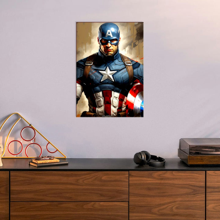 Metal Poster - Superhero Captain America CAP08