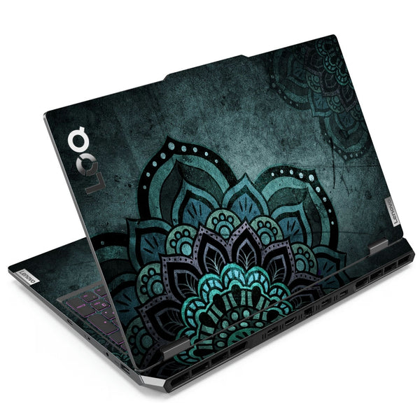 Lenovo LOQ Laptop Skin - Greenish Mandla Art