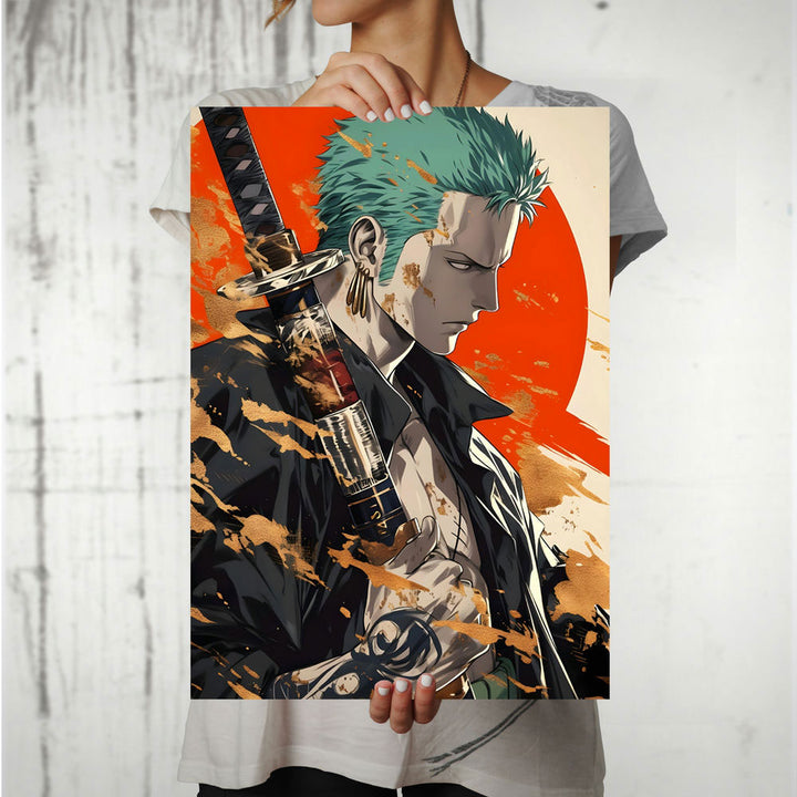 Metal Poster - One Piece Roronoa Zoro OP31