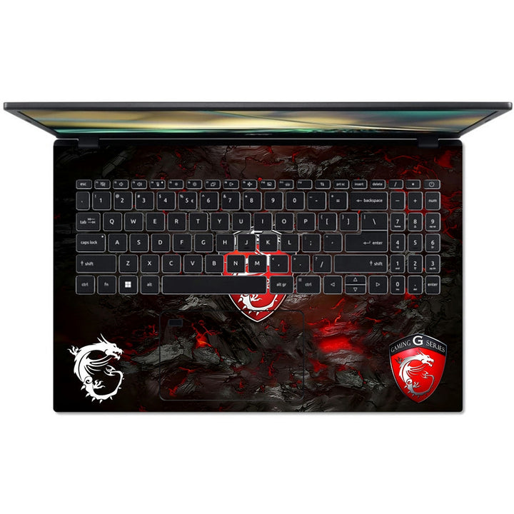 Acer Laptop Skin - Gaming Series Black & Red