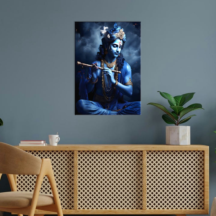 Metal Poster - Lord Krishna LK08