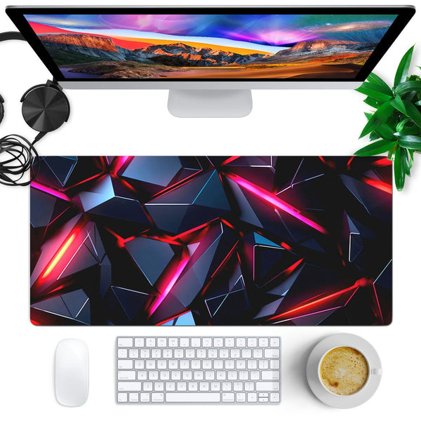 Anti-Slip Desk Mat Gaming Mouse Pad - Crimson Shards