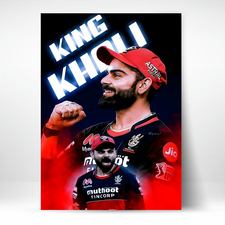 Metal Poster - Indian Cricketer Virat Kohli VK01