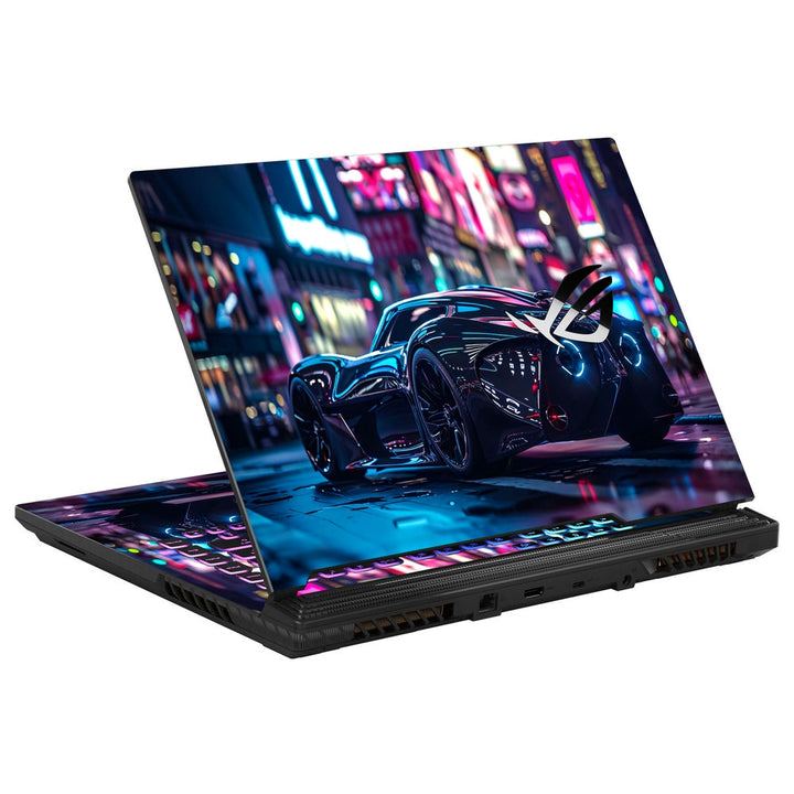 Asus Laptop Skin - Cyber Sports Car Night