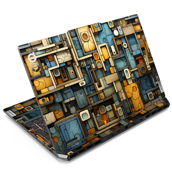 Lenovo LOQ Laptop Skin - Retro Circuit Board Grid