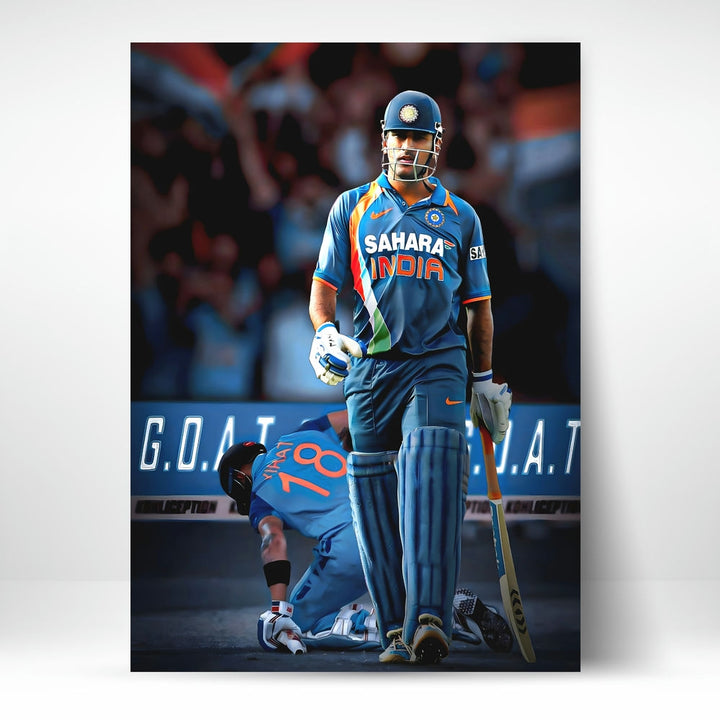 Metal Poster - Indian Cricketer MS Dhoni MS06