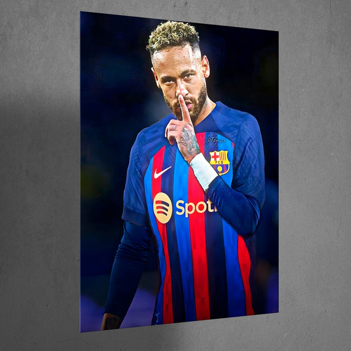 Metal Poster - Footballer Neymar Jr NJR05