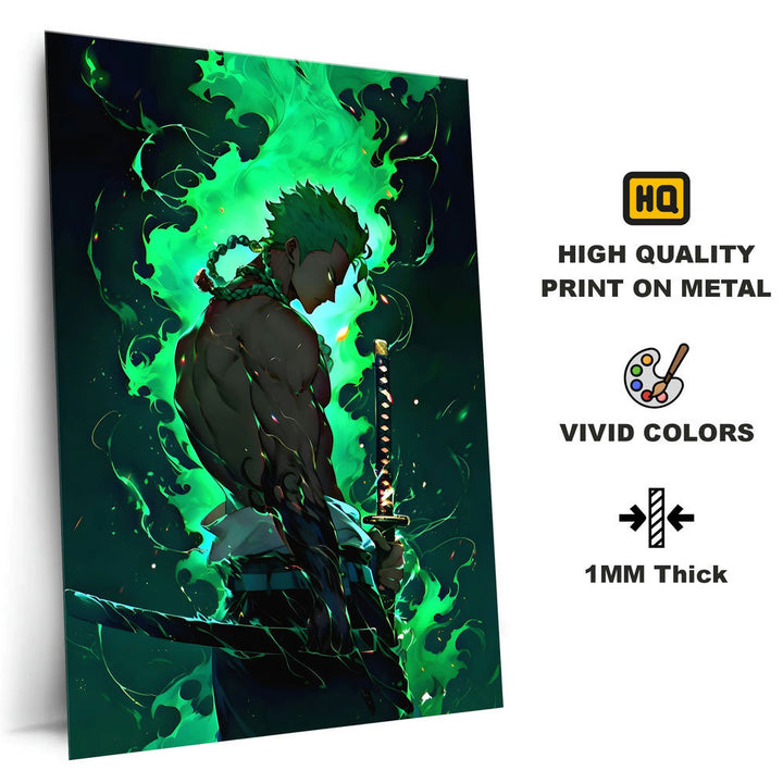 Metal Poster - One Piece Roronoa Zoro OP30