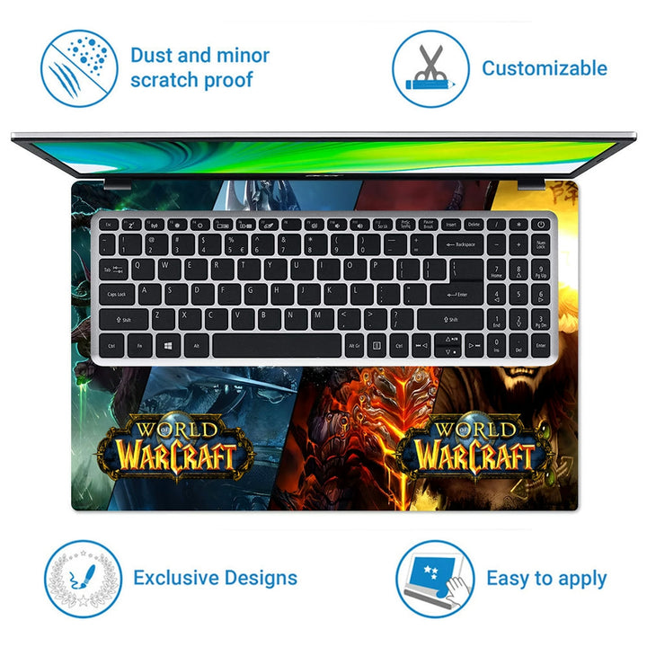 Laptop Skin - Warcraft Fiery Demon Warrior