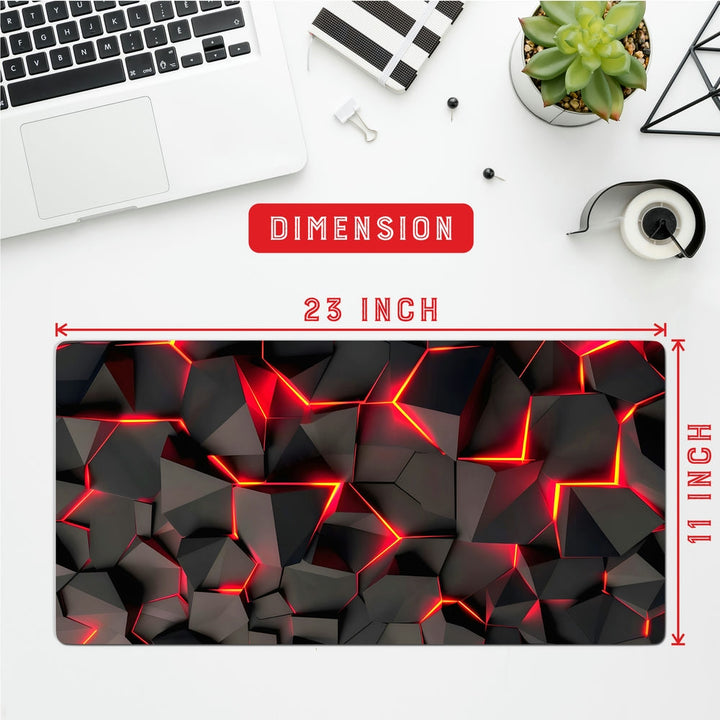 Anti-Slip Desk Mat Gaming Mouse Pad - Lava Rocks