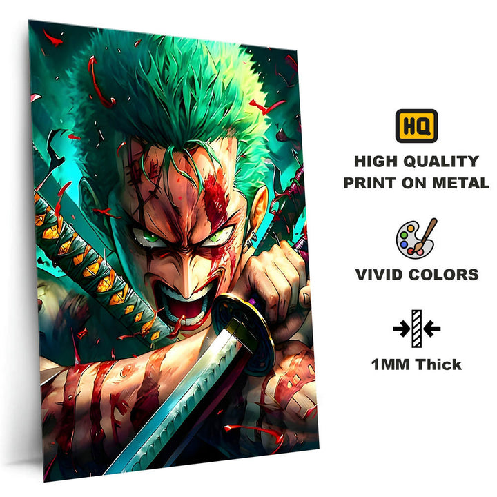 Metal Poster - One Piece Roronoa Zoro OP21