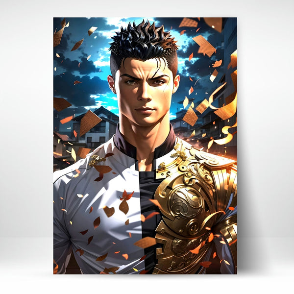 Metal Poster - Footballer Cristiano Ronaldo F07