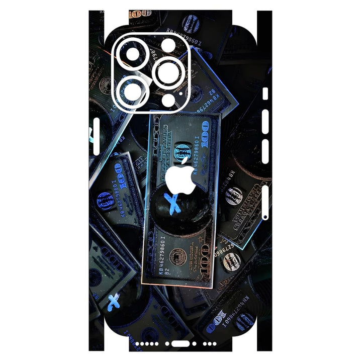 Apple iPhone Skin Wrap - Currency Black