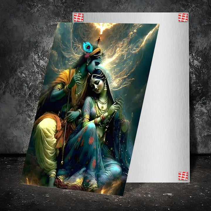 Metal Poster - Lord Krishna LK06