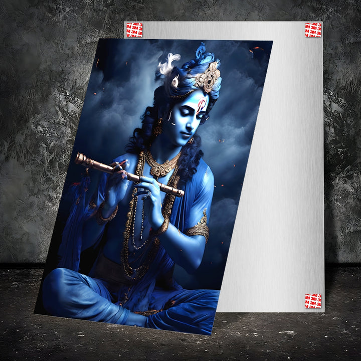 Metal Poster - Lord Krishna LK08