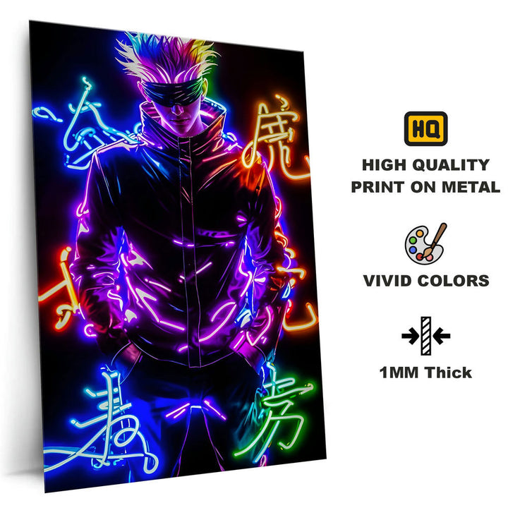 Metal Poster - Anime Satoru Gojo SG02