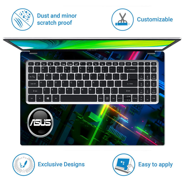 Laptop Skin - ASUS RGB Circuit Board Design