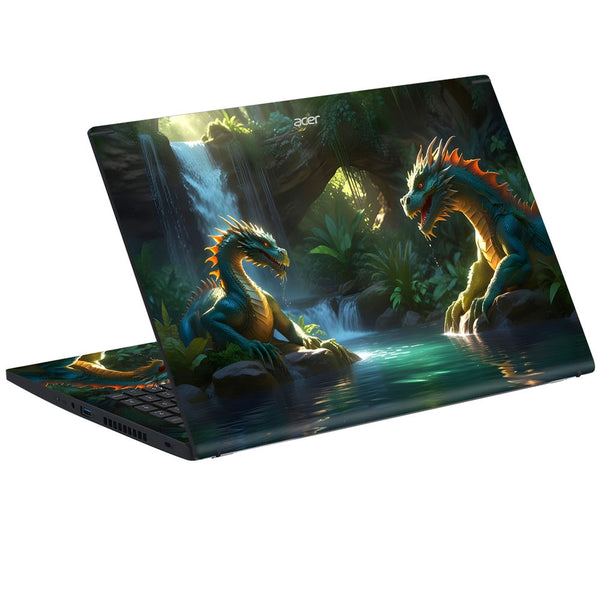 Acer Laptop Skin - Dragon Face to Face