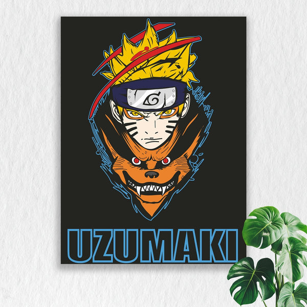 Self Adhesive Textured Vinyl Poster Uzumaki Naruto Naruto