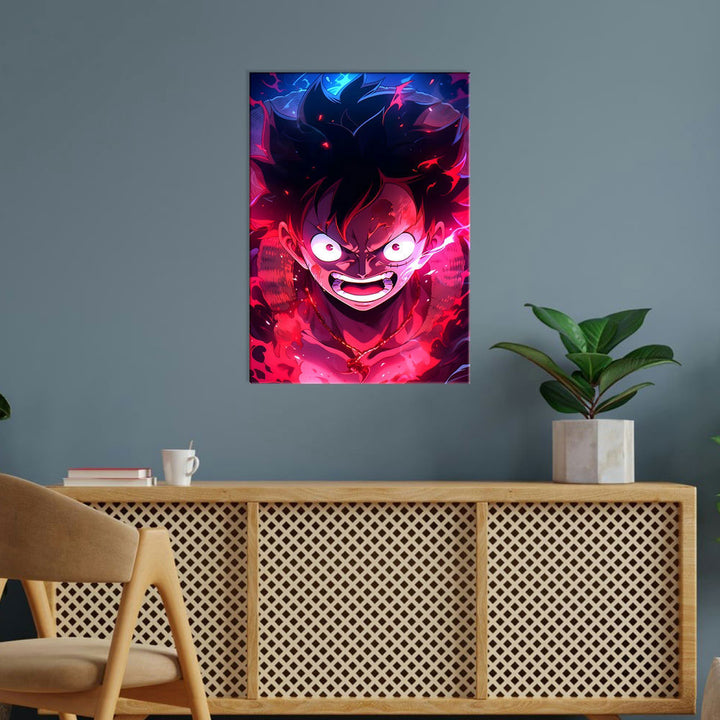 Metal Poster - One Piece Monkey D Luffy OP07